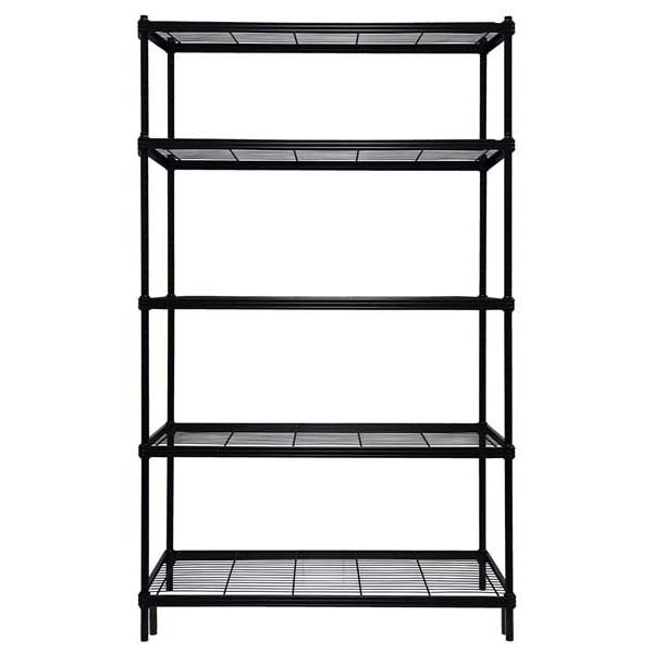 Seymours Wire Shelving Unit Black - 3 Sizes