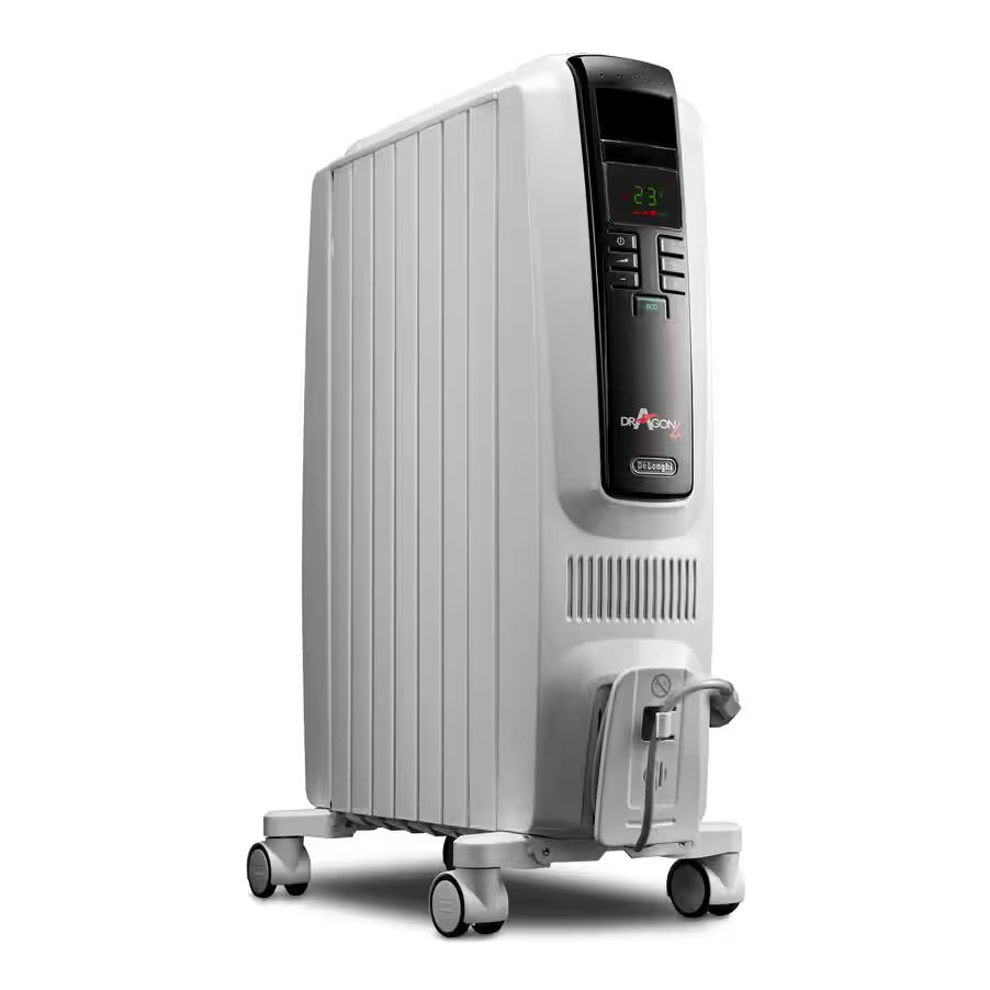 DeLonghi Dragon 4 Digital 1500W Oil Column Heater with Timer