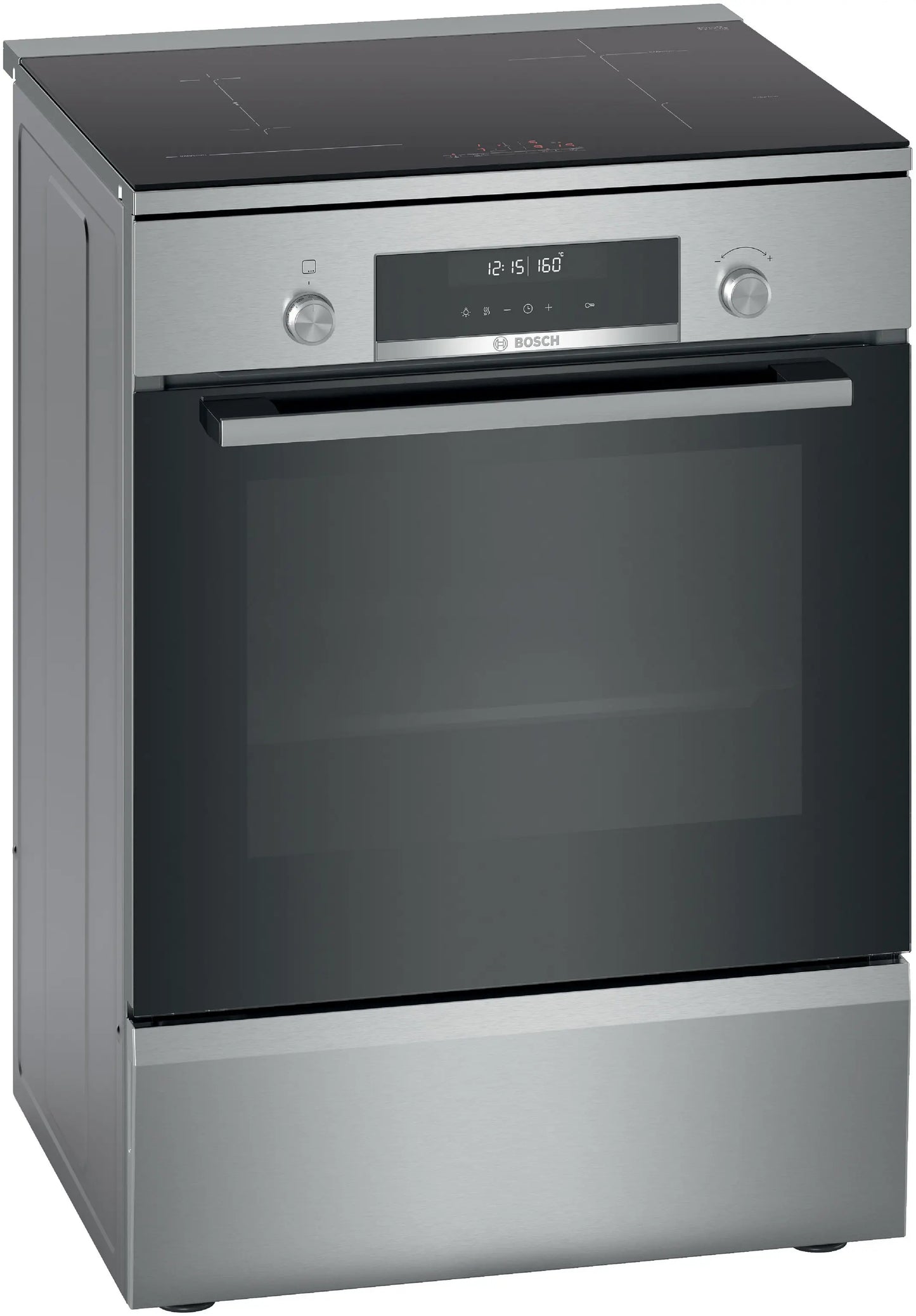 Bosch Series 6 Free-standing induction cooker Stainless steel