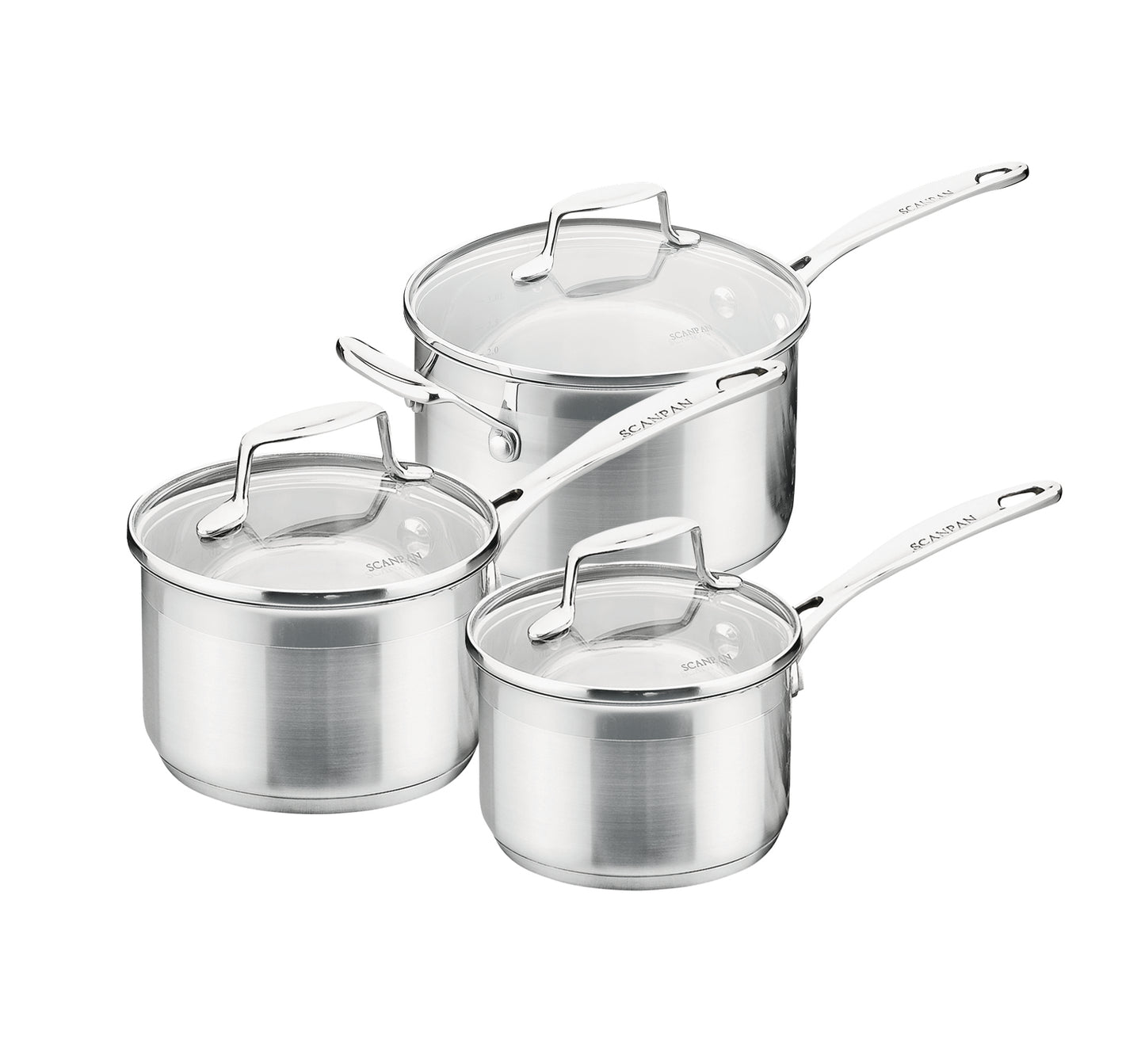 Impact 3 Piece Saucepan Set