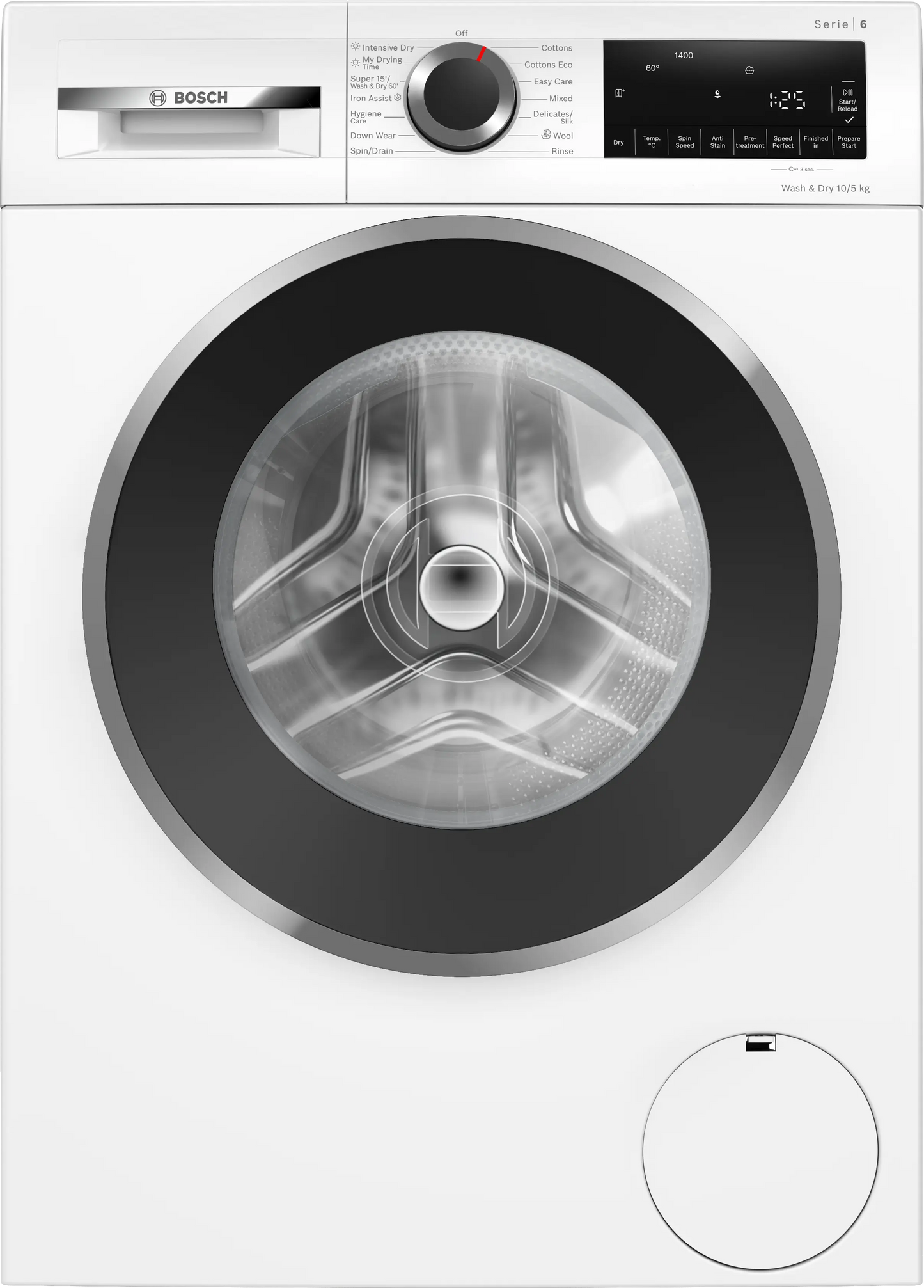 Bosch Series 6 Washer dryer 10/5 kg 1400 rpm
