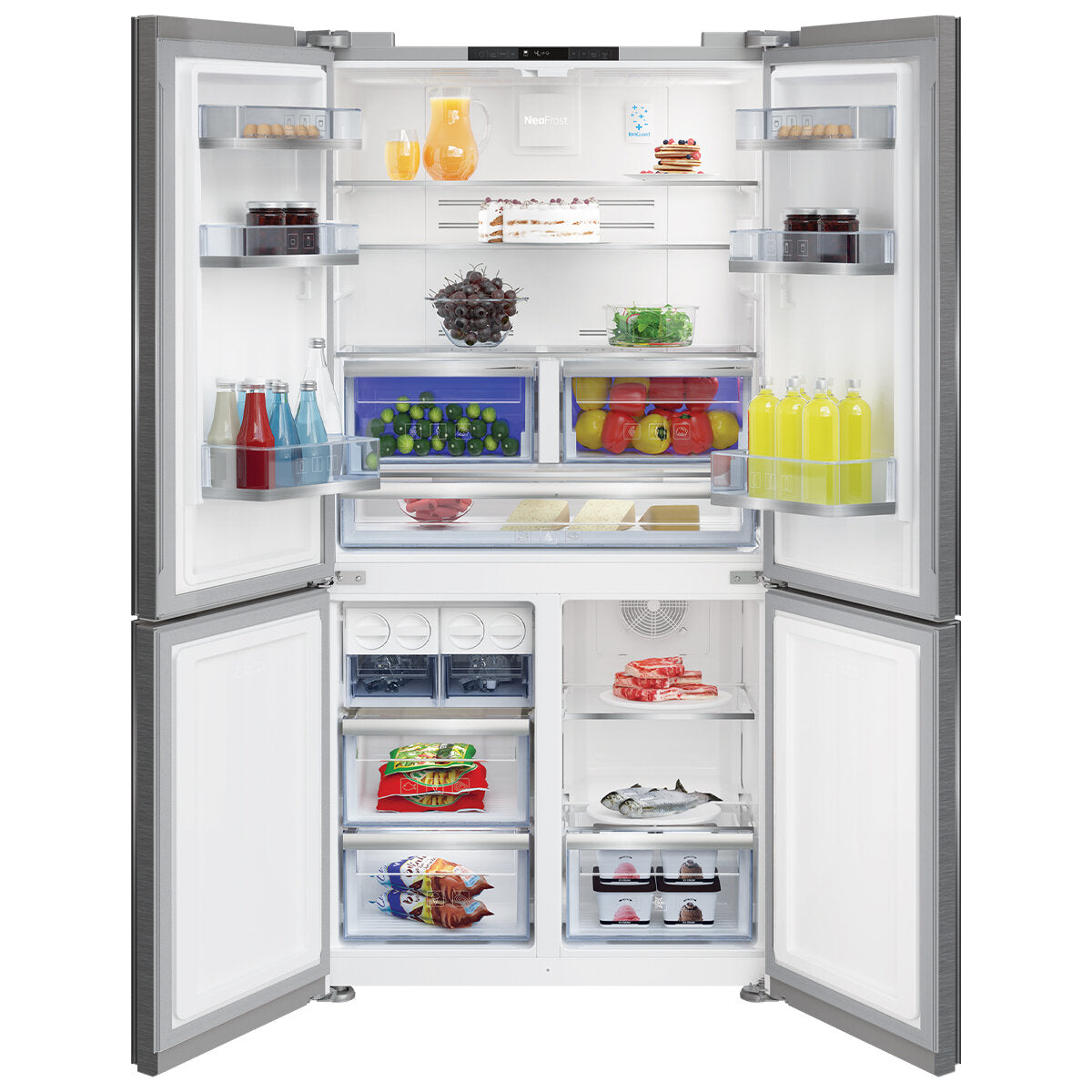 Beko 575L Four Door Refrigerator Platinum