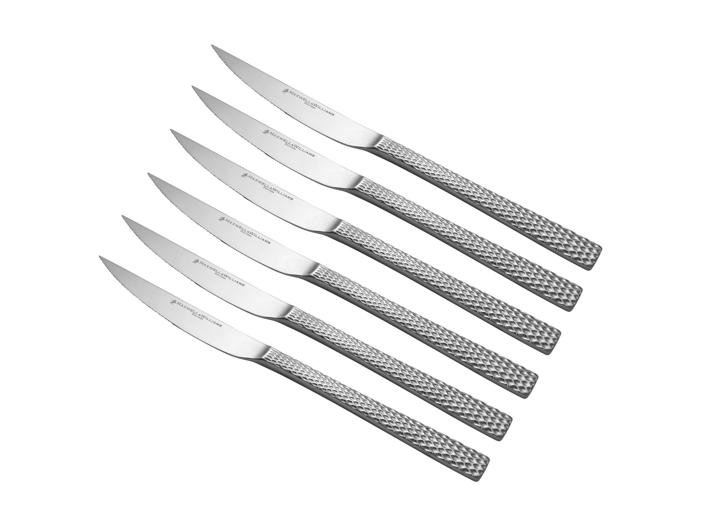 Diamonds Steak Knife Set 6pc Gift Boxed