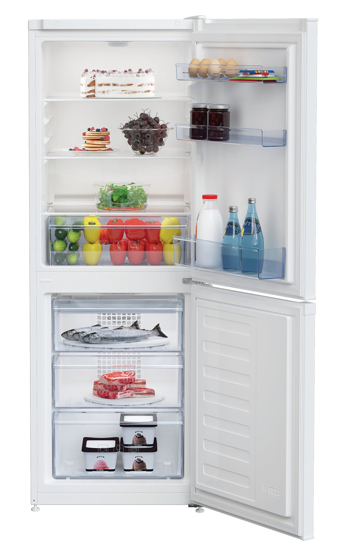 Beko 229L White Fridge/Freezer