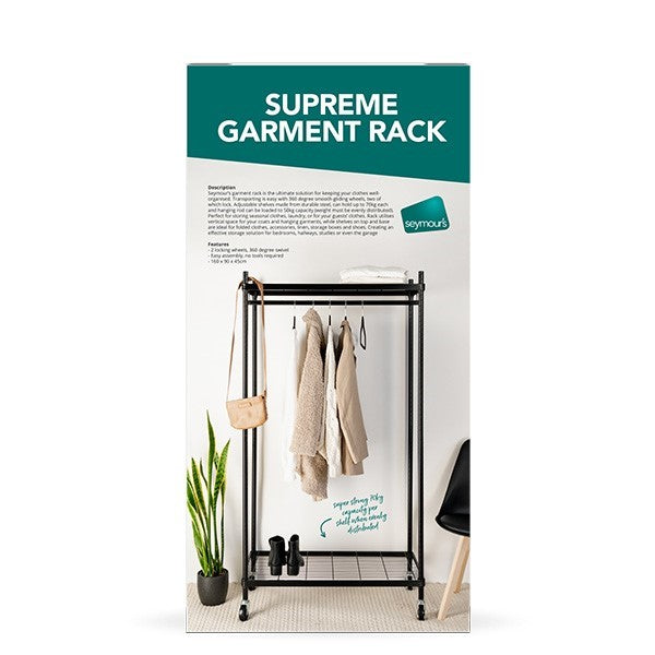 Seymours Supreme Garment Rack Black