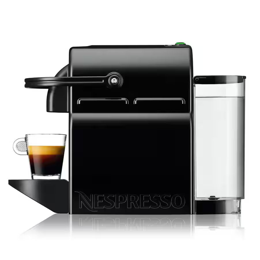 DeLonghi Nespresso Inissia Capsule Coffee Machine with Aeroccino Black