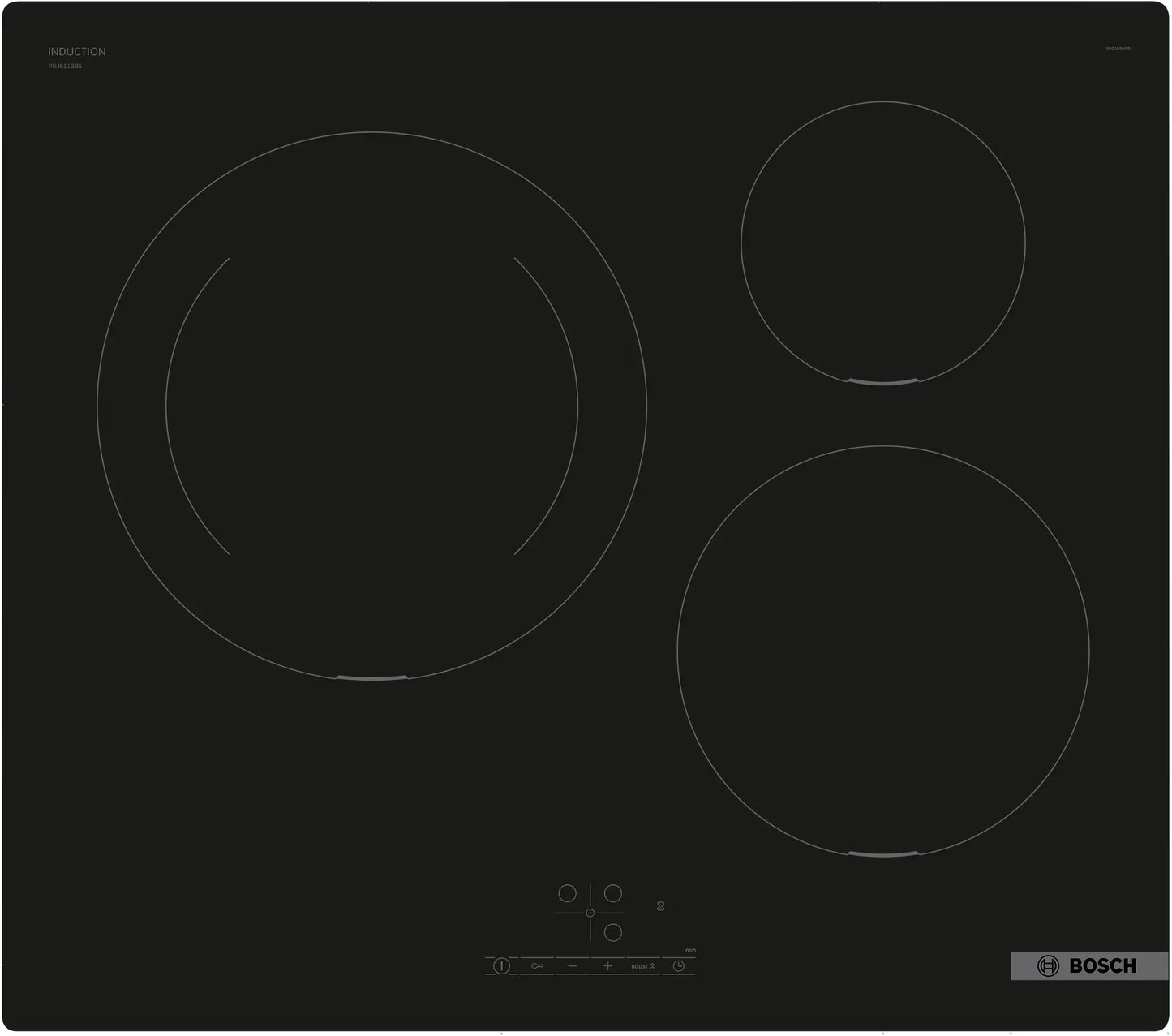 Bosch Series 4 Induction cooktop 60 cm surface mount without frame
