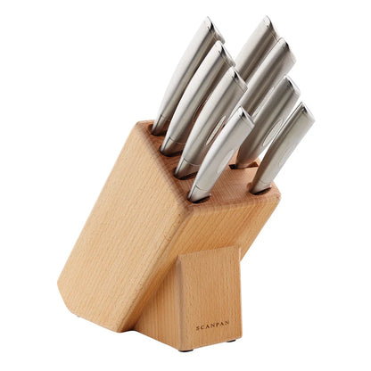 Classic Steel 9 Piece Knife Block Set
