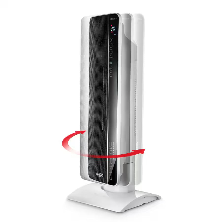 DeLonghi 2400W Ceramic Tower Fan Heater with Silent Plus Function