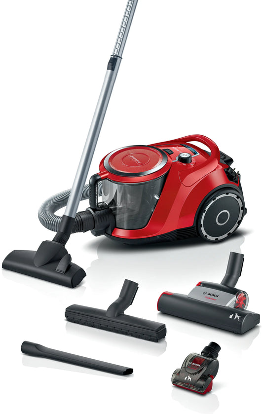 Bosch Series 6 Bagless vacuum cleaner ProAnimal Red