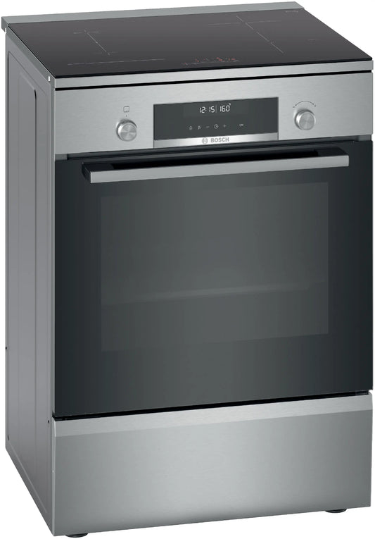 Bosch Series 6 Free-standing induction cooker Stainless steel