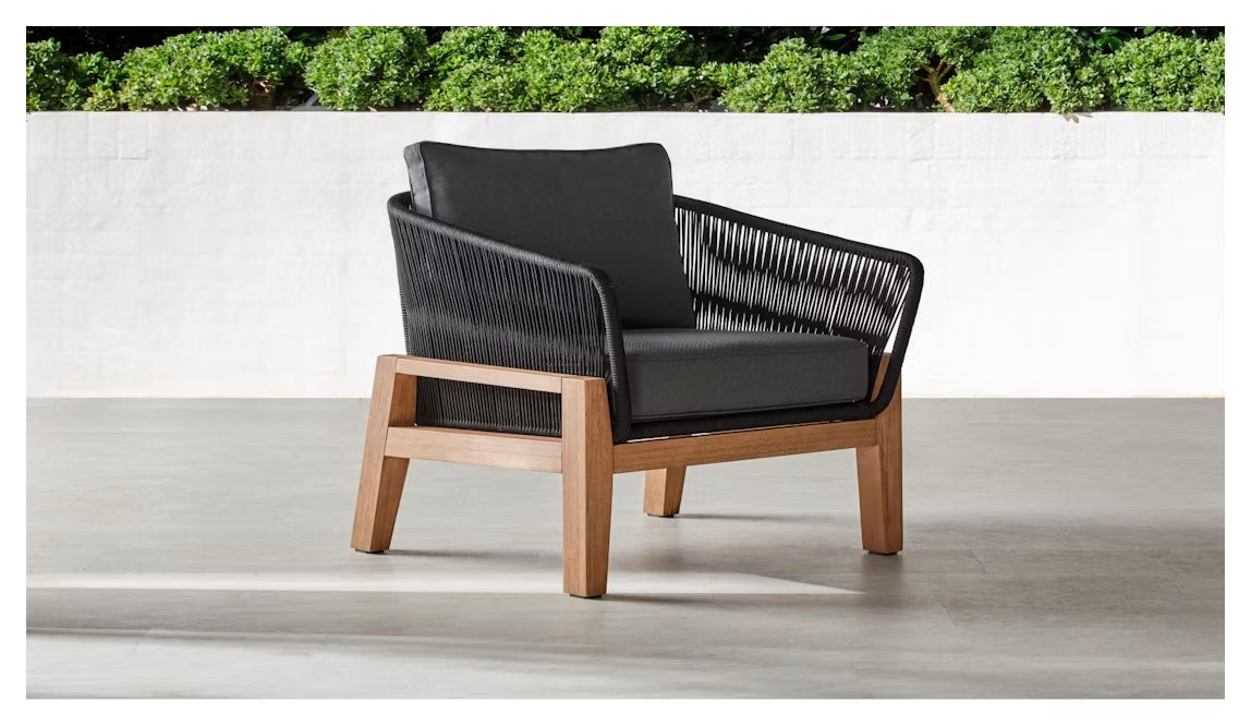 Monument Outdoor Armchair in Black