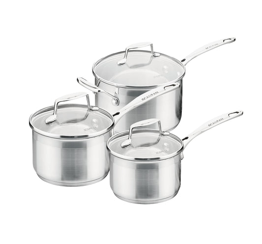 Impact 3 Piece Saucepan Set