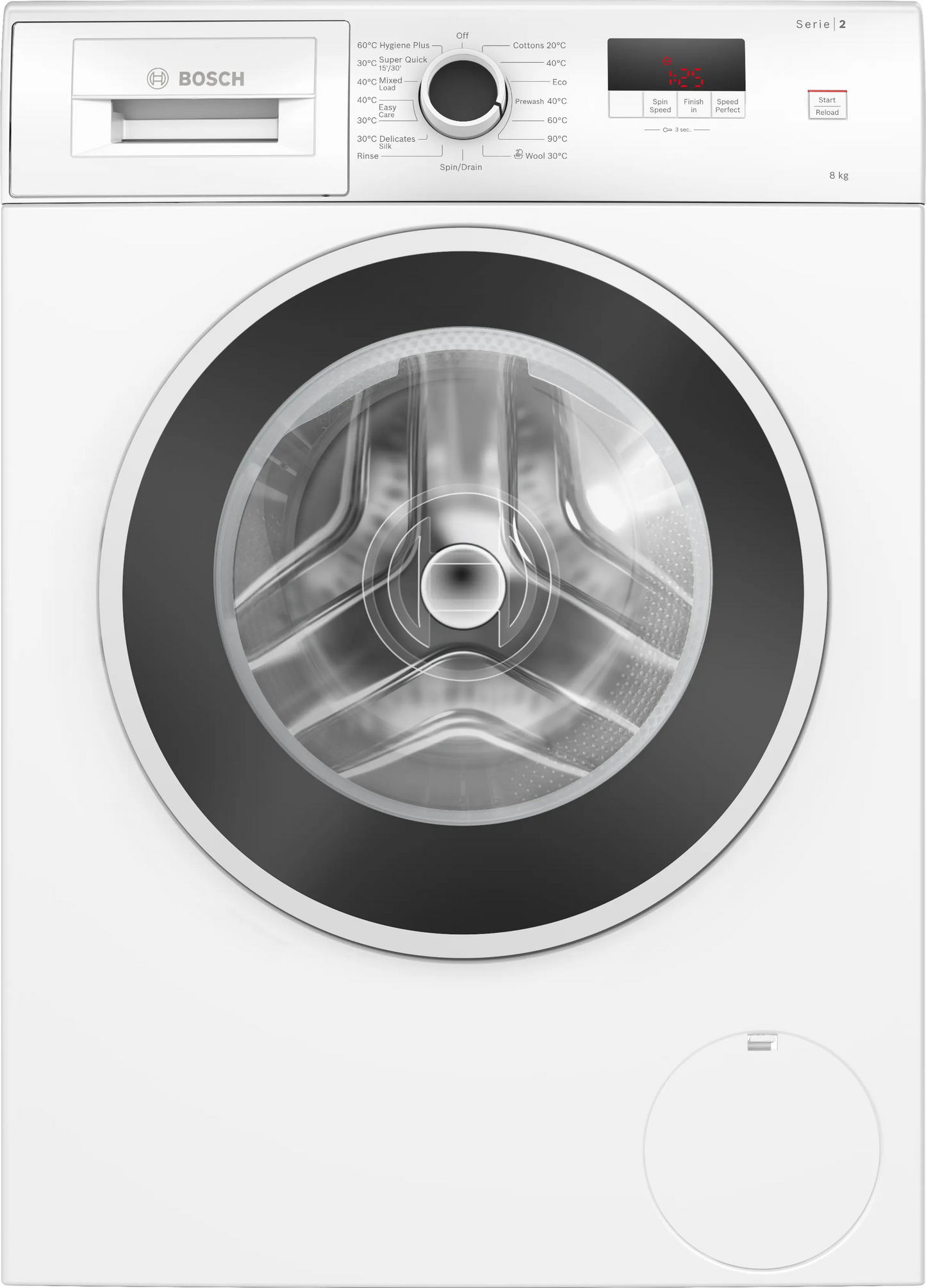 Bosch Series 2 Washing machine, front loader 8 kg 1400 rpm