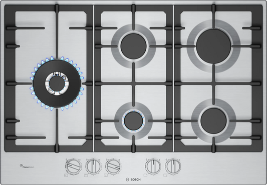 Bosch Series 6 Gas cooktop 75 cm Stainless steel