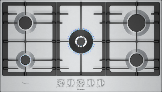 Bosch Series 6 Gas cooktop 90 cm Stainless steel
