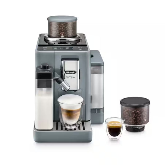DeLonghi Rivelia With Auto Milk Fully Automatic Coffee Machine Pebble Grey