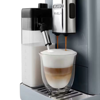 DeLonghi Rivelia With Auto Milk Fully Automatic Coffee Machine Pebble Grey