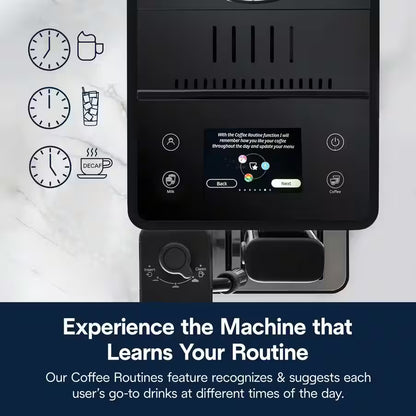 DeLonghi Rivelia With Auto Milk Fully Automatic Coffee Machine Black