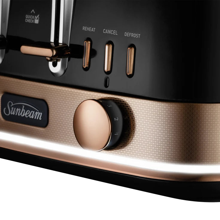 Sunbeam New York Collection 4 Slice Toaster Black Bronze