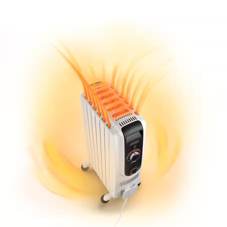 DeLonghi Dragon5 Easytronic 1500W Oil Column Heater with Electronic Thermostat