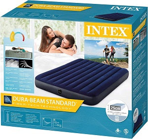 Intex Dura-Beam Standard Downy Air Mattress Queen (Pump Not Included)