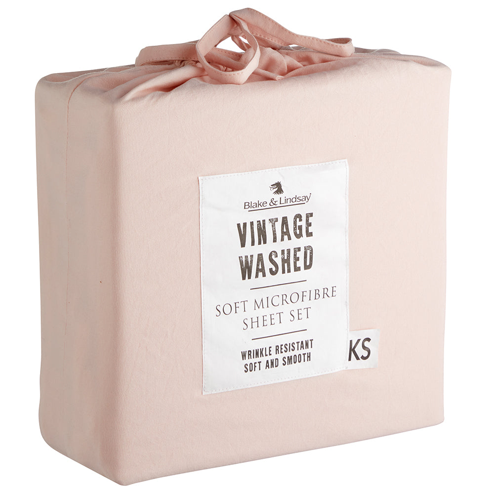 Vintage Washed Microfibre Sheet Sets