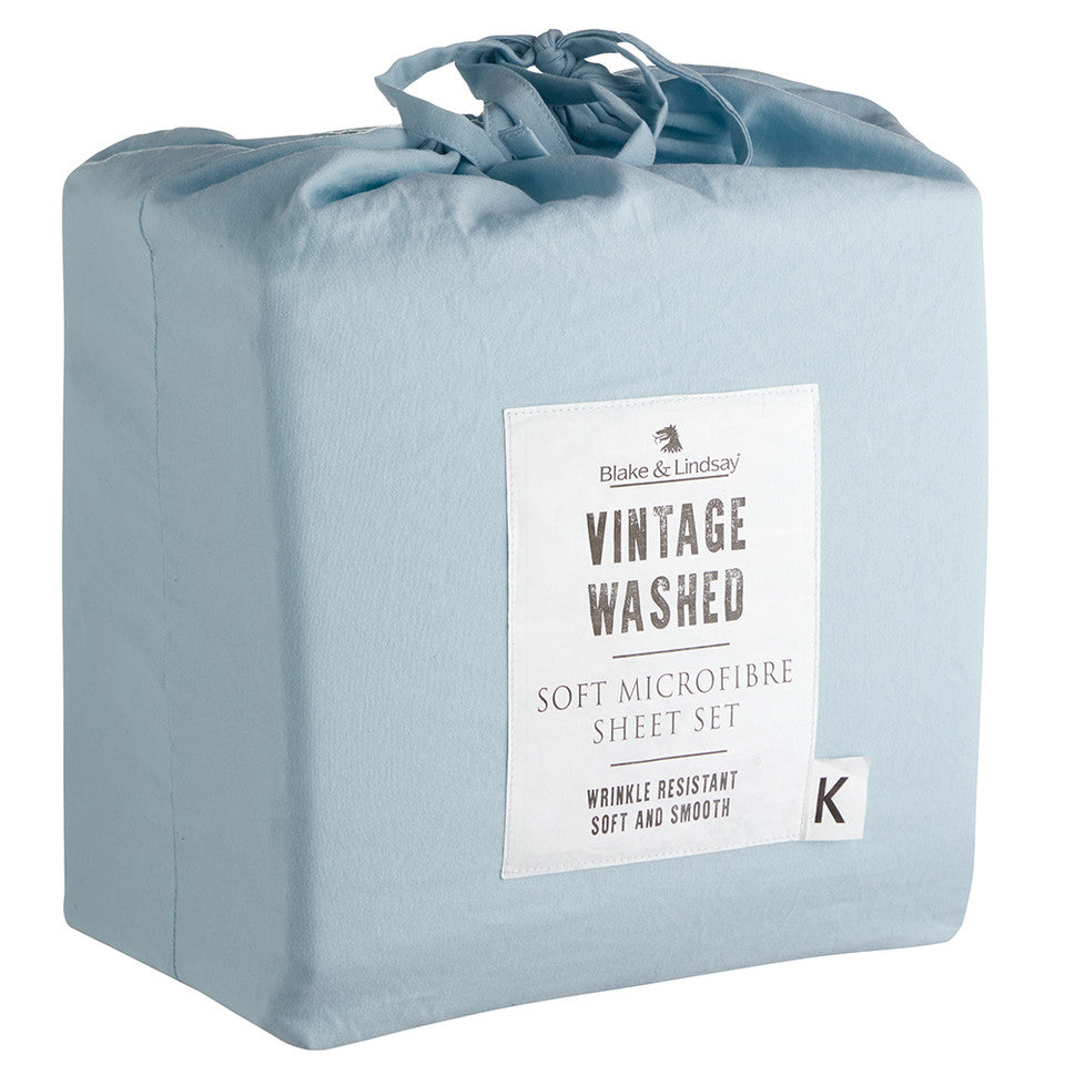 Vintage Washed Microfibre Sheet Sets