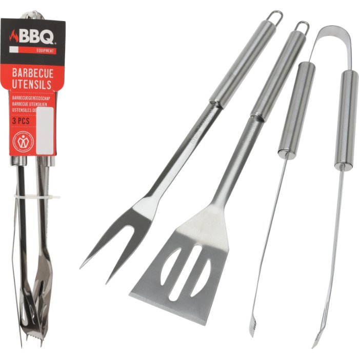 BBQ Utensil 3 Piece Stainless Steel