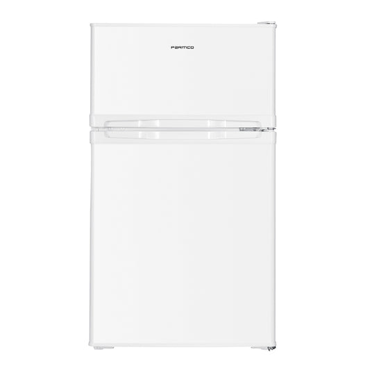 Parmco 85L Under Bench Fridge Freezer, White