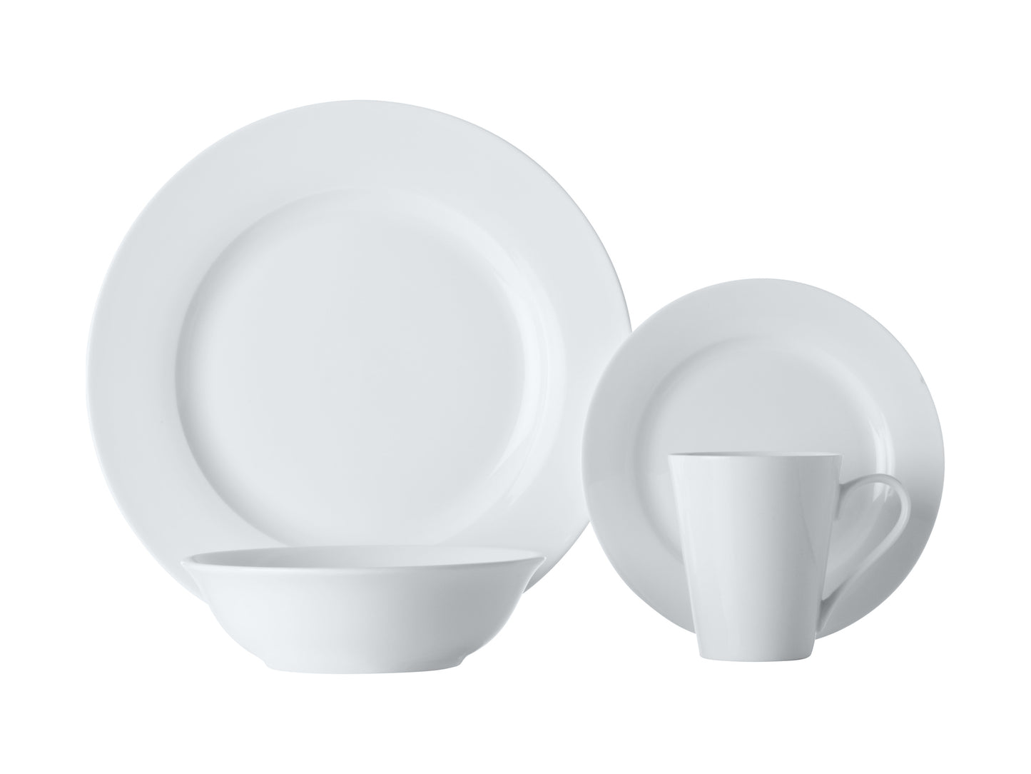 Maxwell & Williams White Basics Cosmopolitan Rim Dinner Set