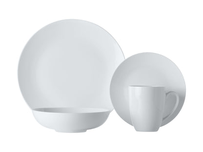 Maxwell & Williams White Basics Fitzrovia Coupe Dinner Set 16 Piece Gift Boxed