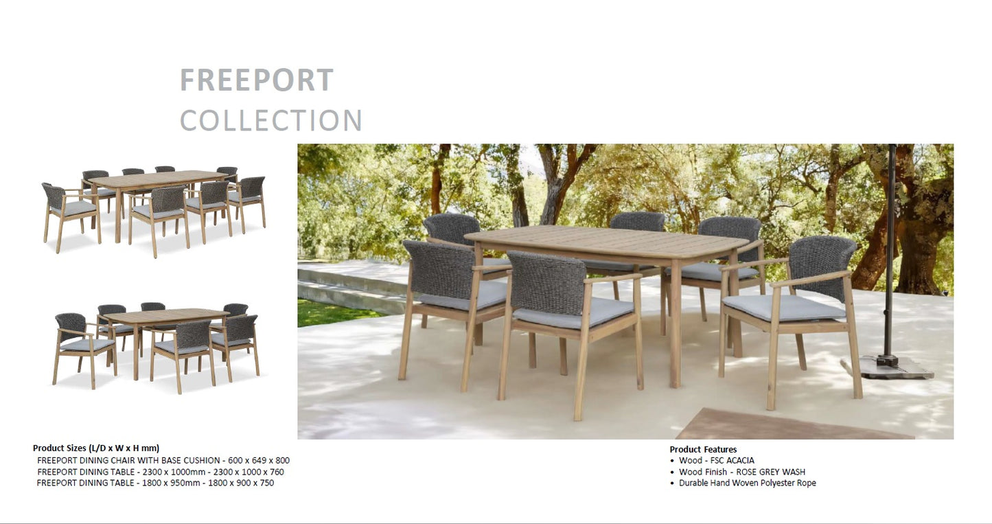 Freeport 9 Piece Outdoor Dining Set