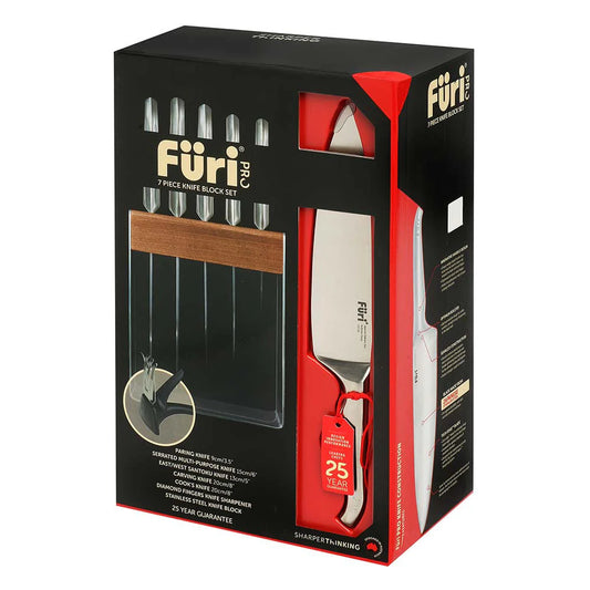 Füri Pro Stainless Steel Knife Block Set - 7 Piece