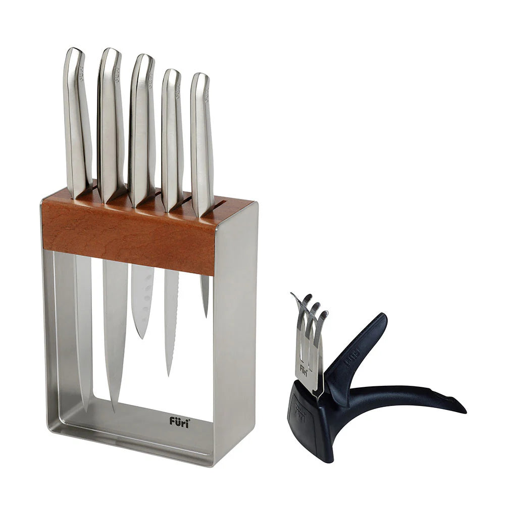 Füri Pro Stainless Steel Knife Block Set - 7 Piece