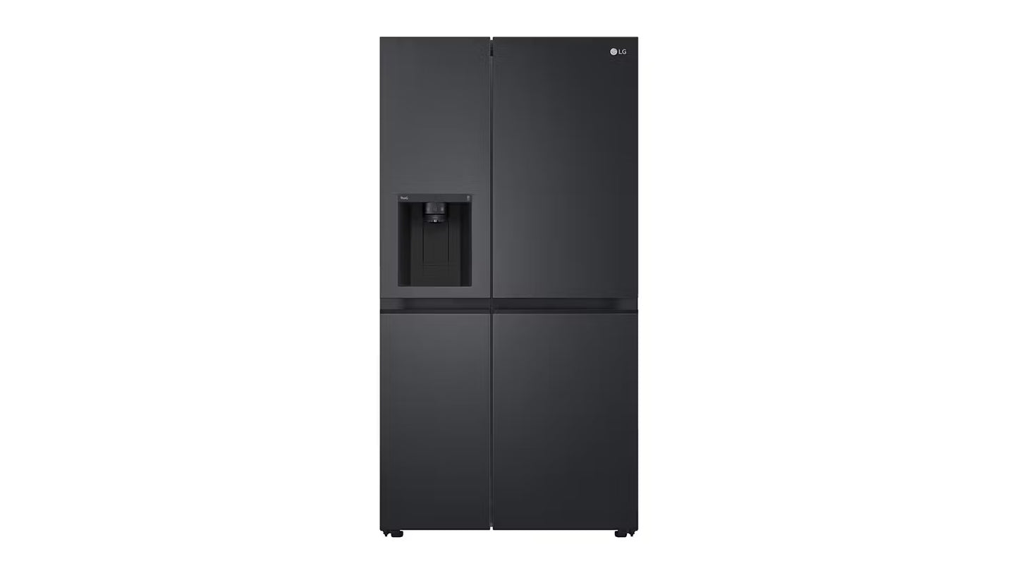 LG 635L Side-by-Side Smart Fridge Freezer with Ice & Water Dispenser - Matte Black