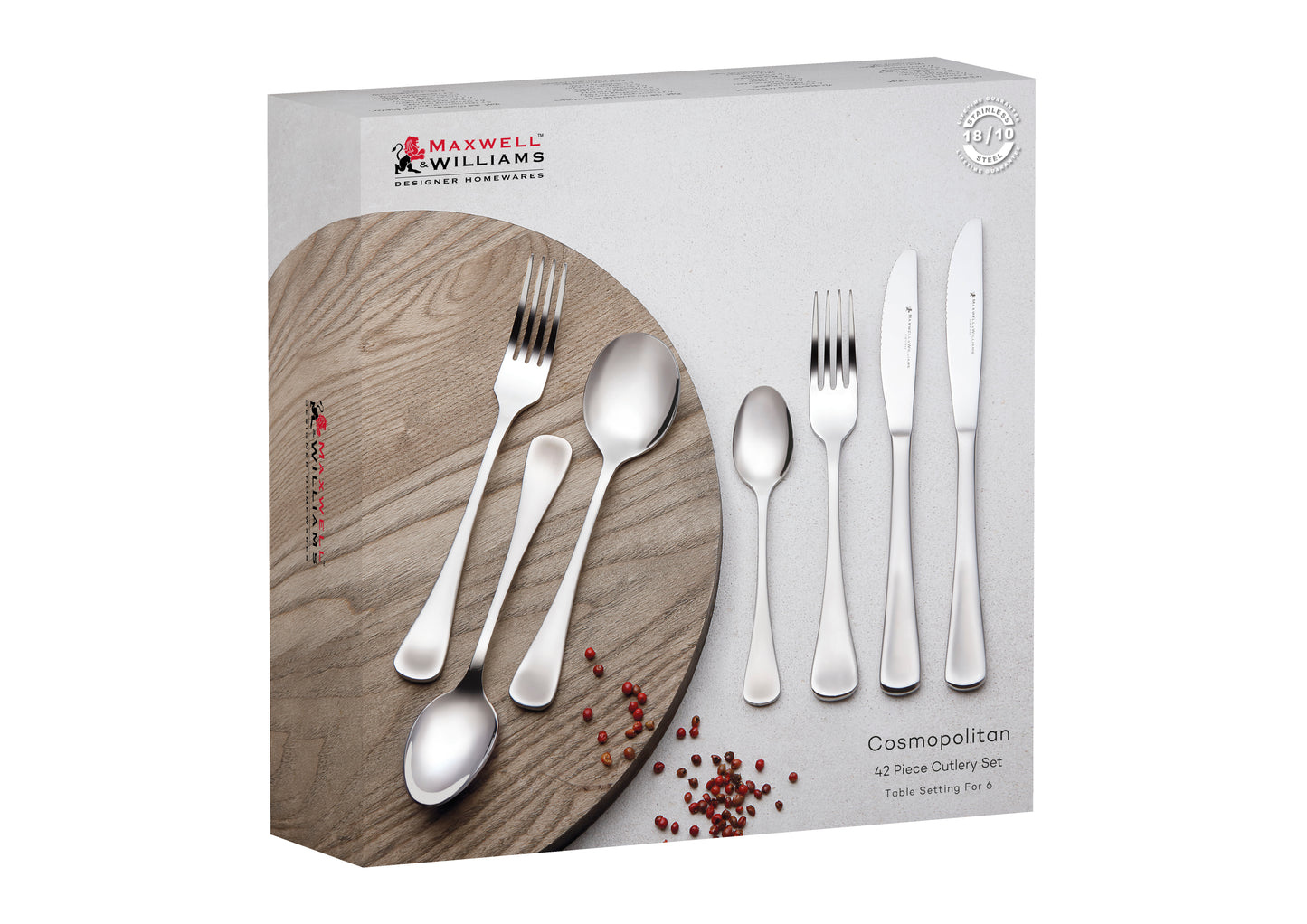 Cosmopolitan 42pc Cutlery Set Gift Boxed
