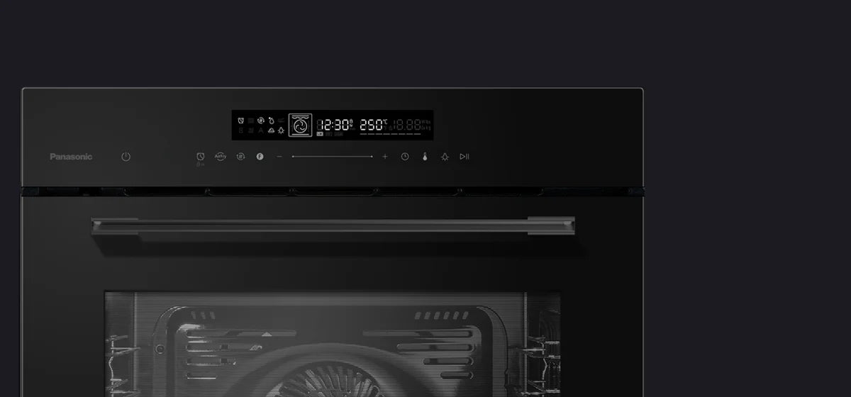 Panasonic Black 78L Pyrolytic In-Built Oven with Air Fry