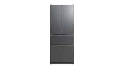 Mitsubishi Electric LX Slim Series 442L Multi Drawer Fridge Freezer - Glass Gunmetal