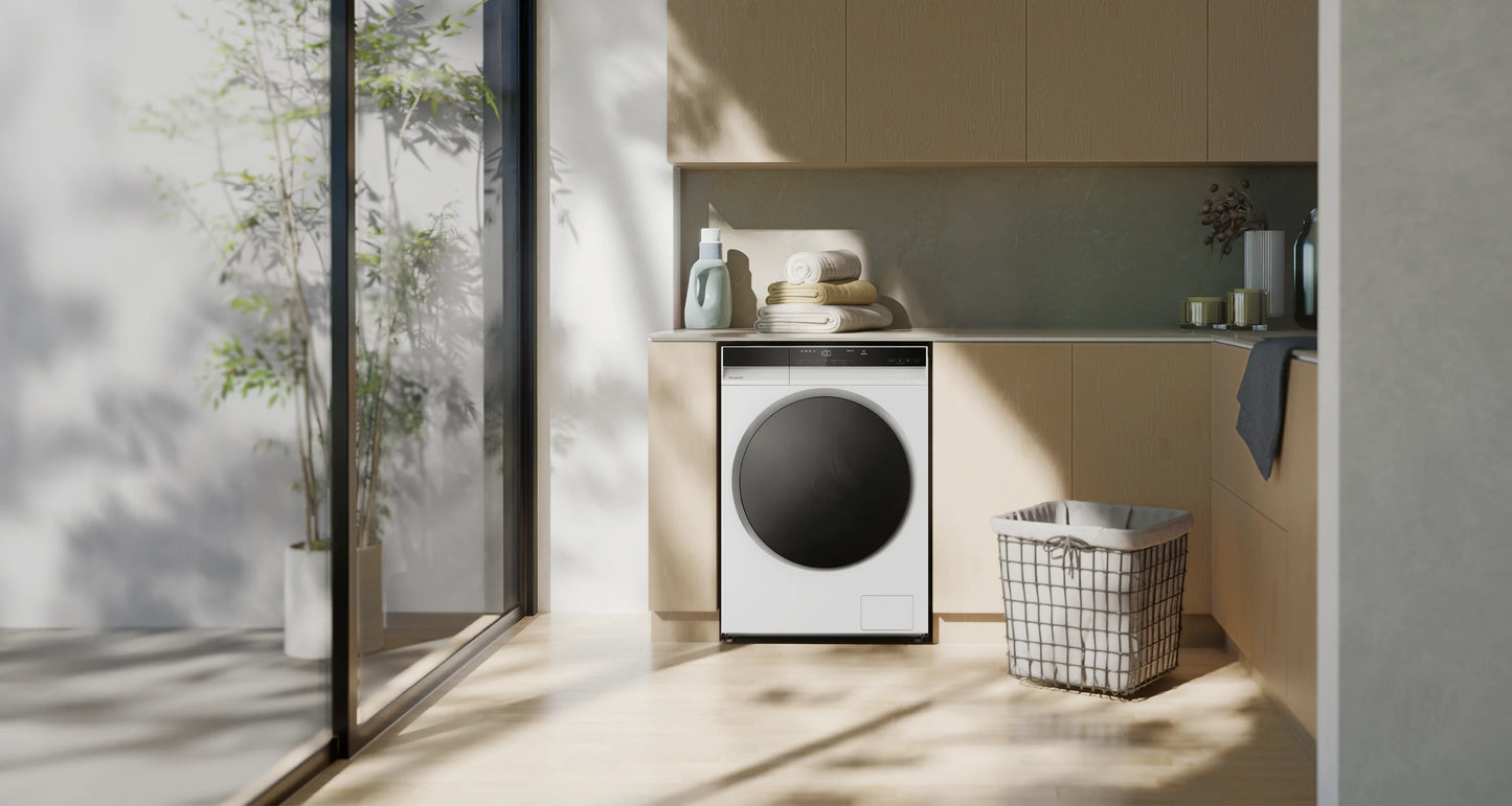 Panasonic 10kg Front Load Washer and 6kg Condenser Dryer