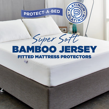 Casa Bamboo Jersey Fitted Waterproof Mattress Protector