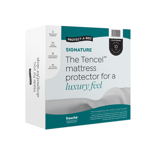 Signature Tencel™ Jacquard Fitted Waterproof Mattress Protector