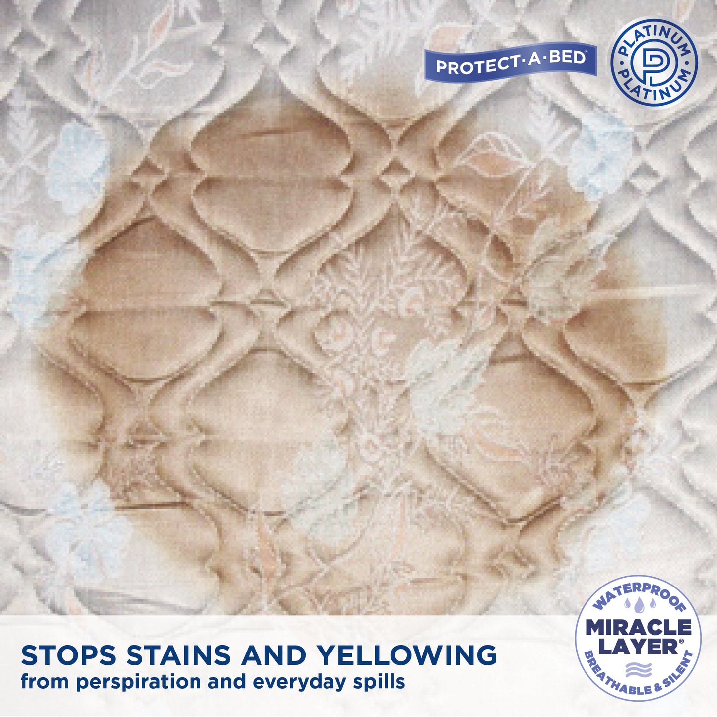 Signature Tencel™ Jacquard Fitted Waterproof Mattress Protector