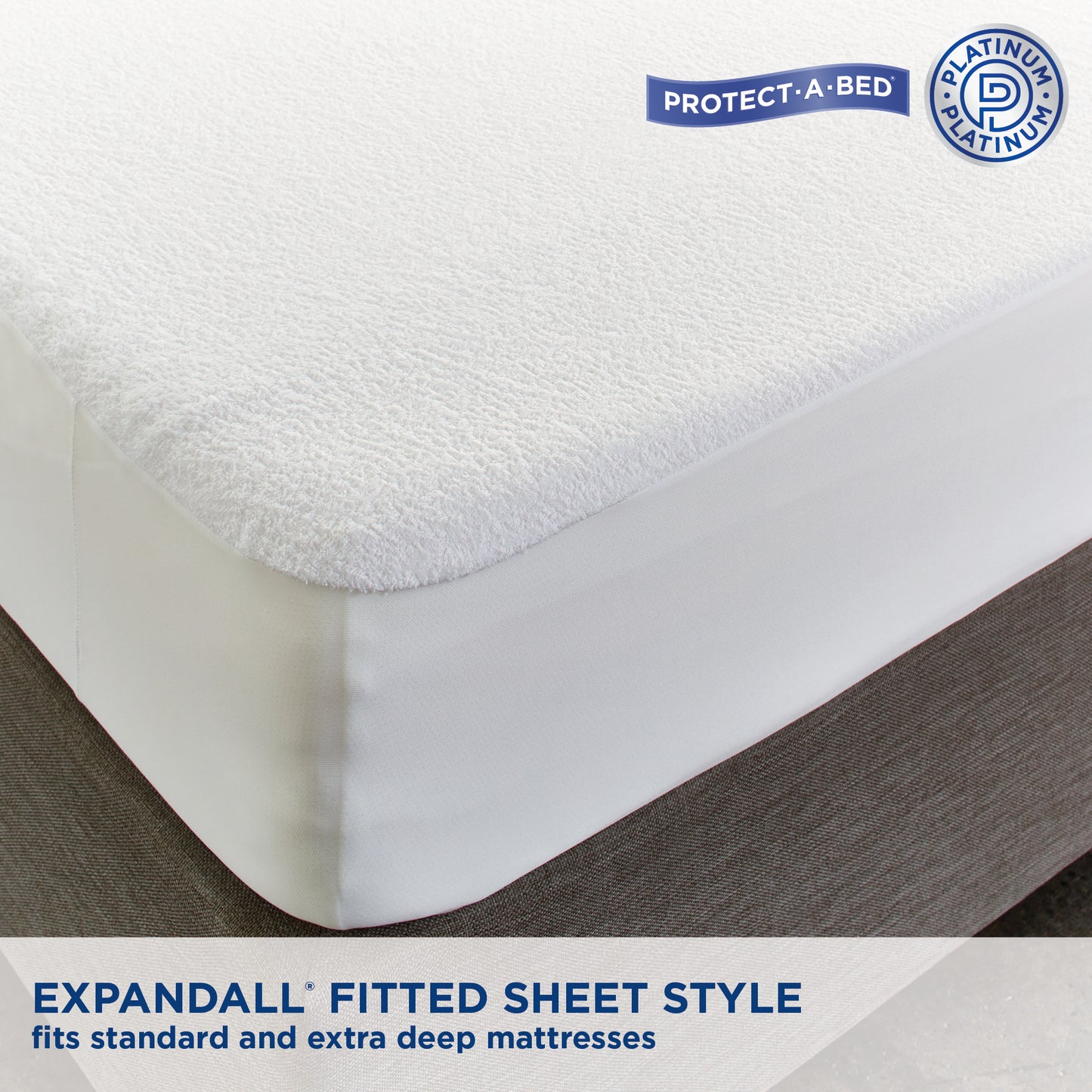 StayNew Cotton Terry Fitted Waterproof Mattress Protector by Protect-A-Bed