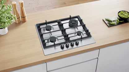 Bosch Series 6 60cm stainless Gas Cooktop