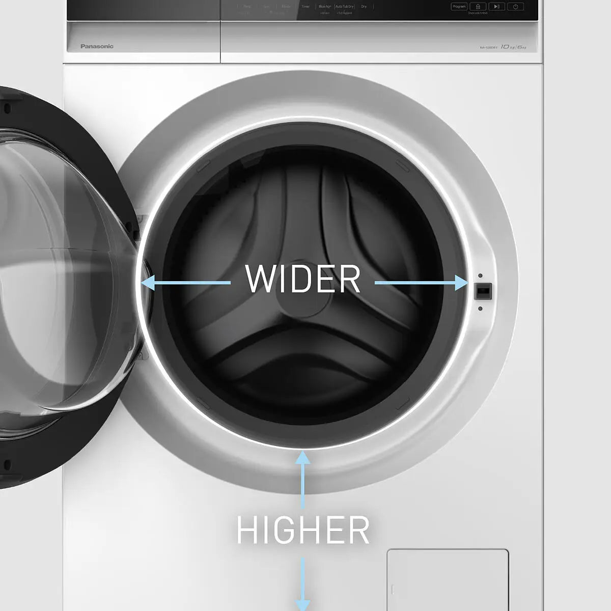 Panasonic 10kg Front Load Washer and 6kg Condenser Dryer