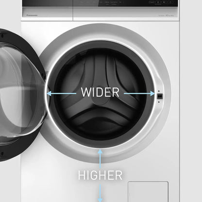 Panasonic 10kg Front Load Washer and 6kg Condenser Dryer