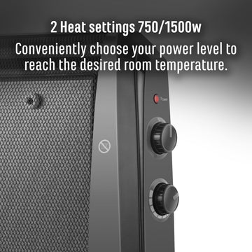 Sheffield Mica Heater 1500W Black
