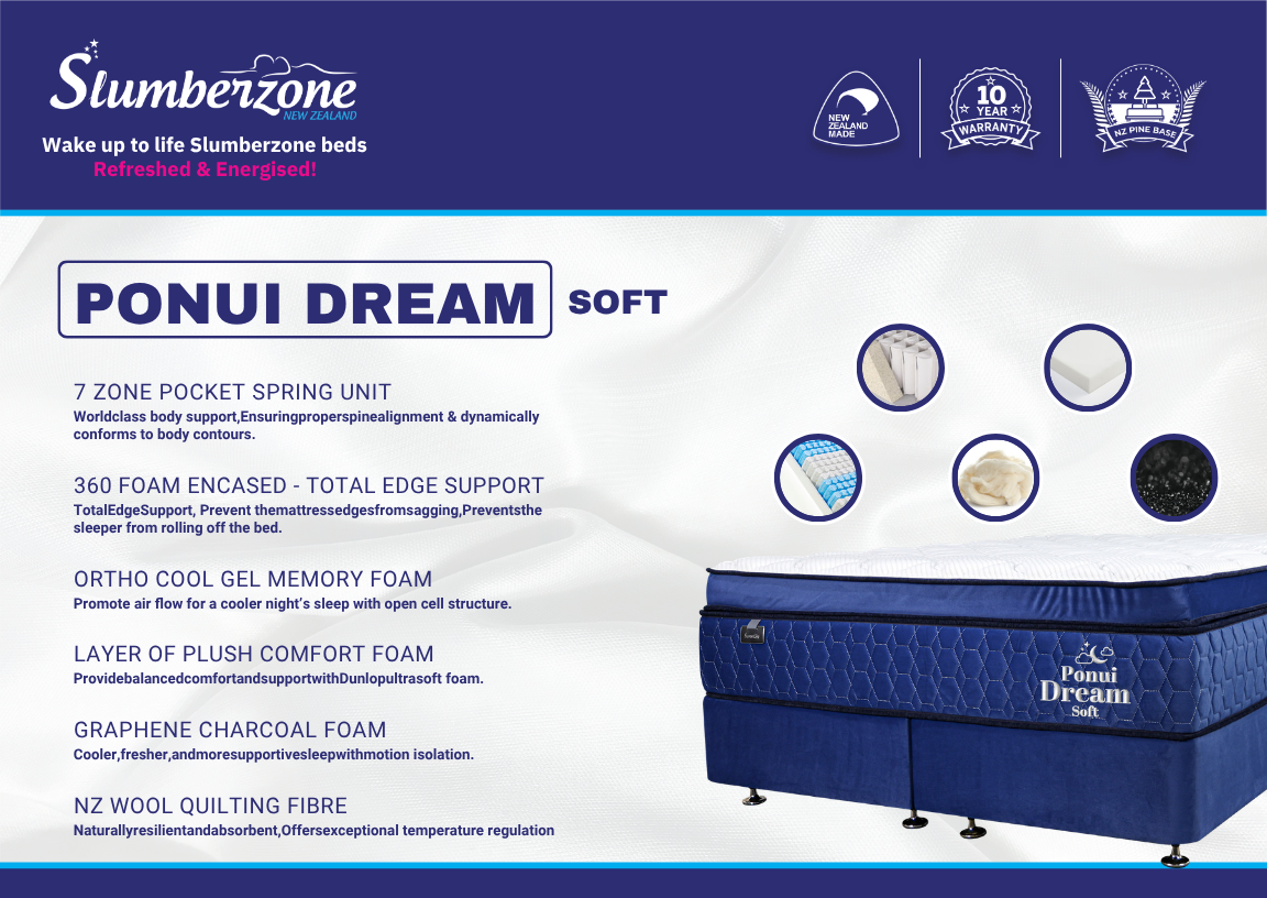 Ponui Dream Soft - Mattress Only