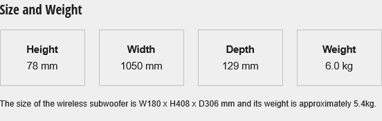 Panasonic Dolby Atmos® 3.1Ch Soundbar with Wireless Subwoofer